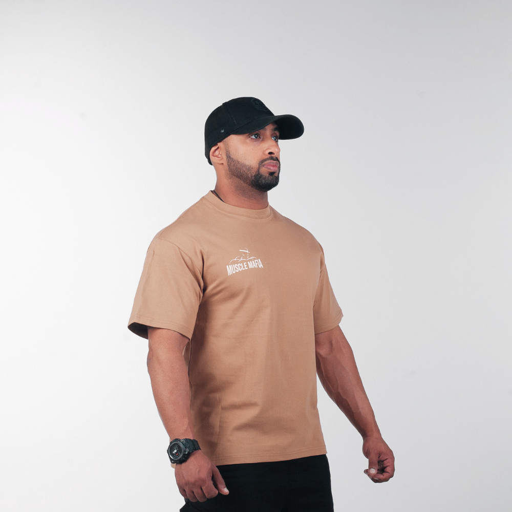 Brown Sons of Iron Drop Shoulder Tee