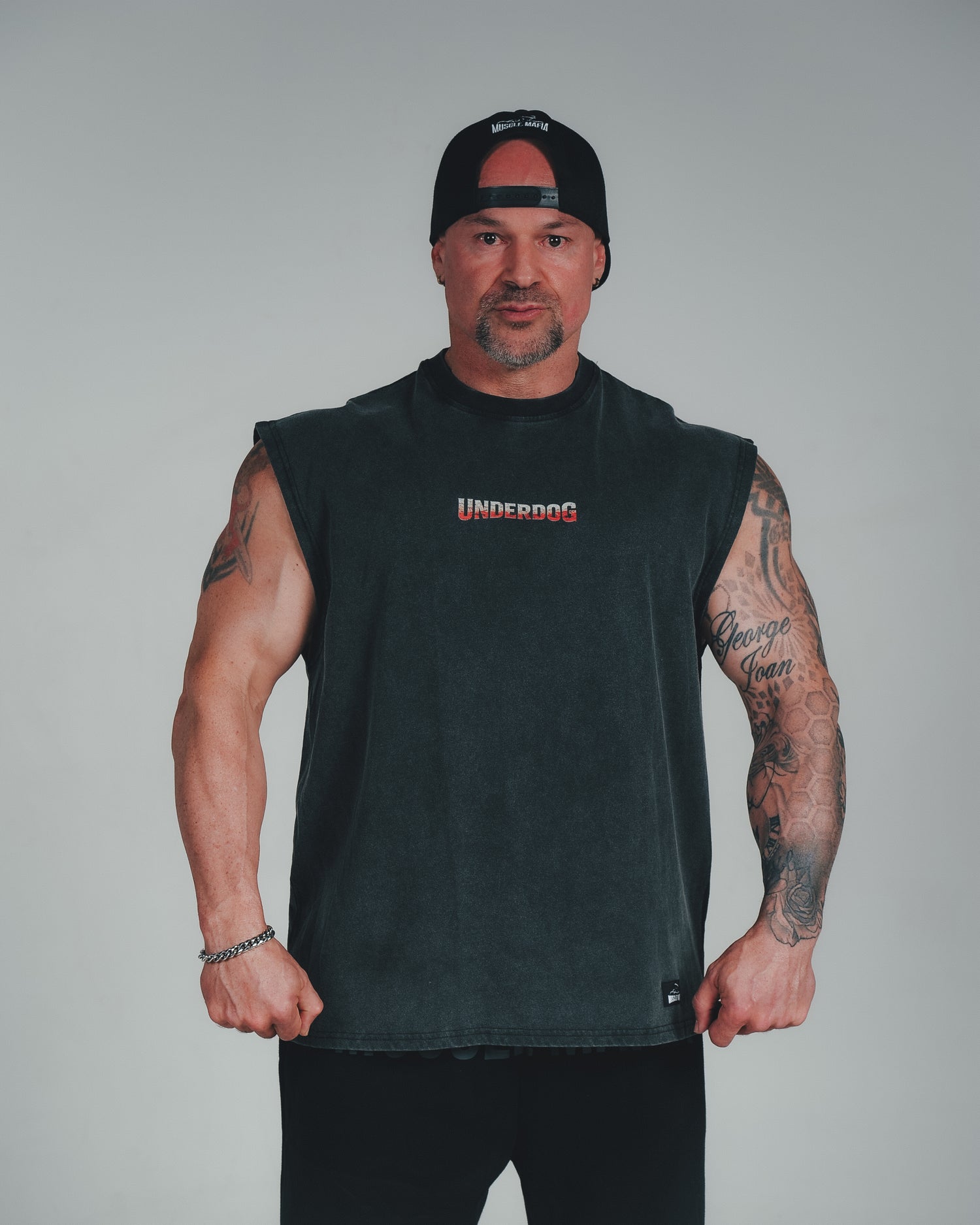 Underdog Acid Wash Sleeveless Tee