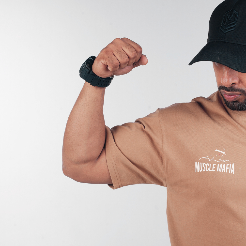 Brown Sons of Iron Drop Shoulder Tee