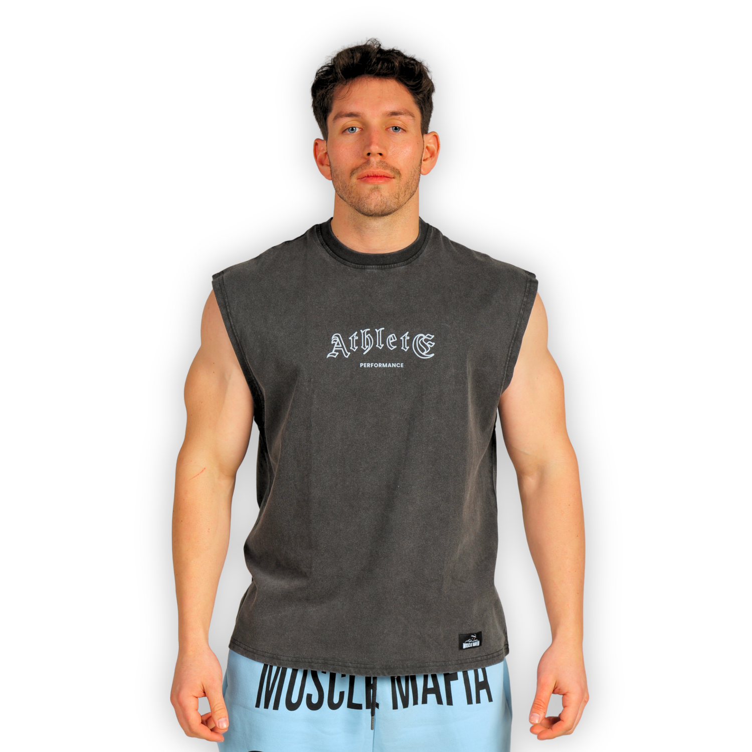 Athlete Acid Wash Cut-Off Tee