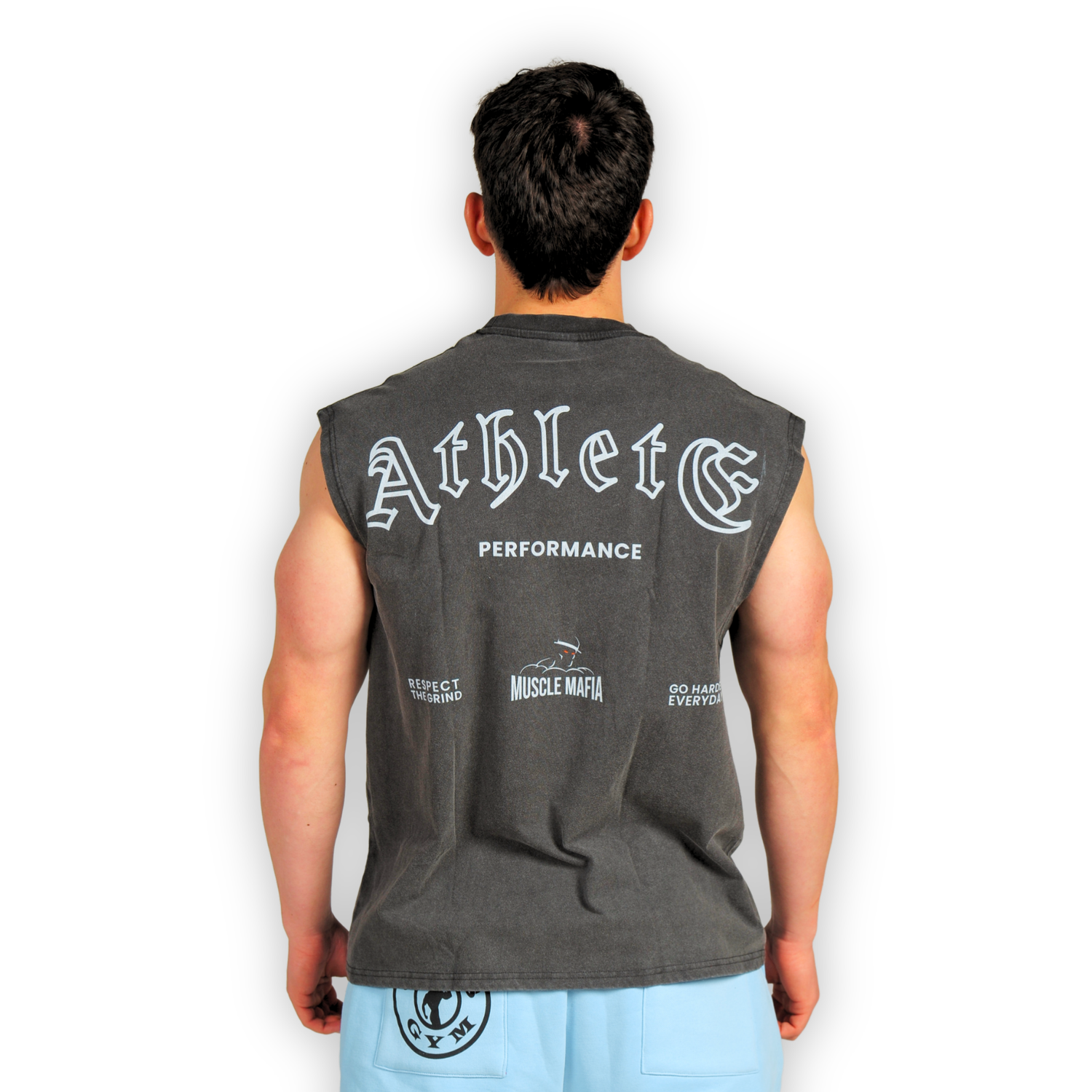 Athlete Acid Wash Cut-Off Tee