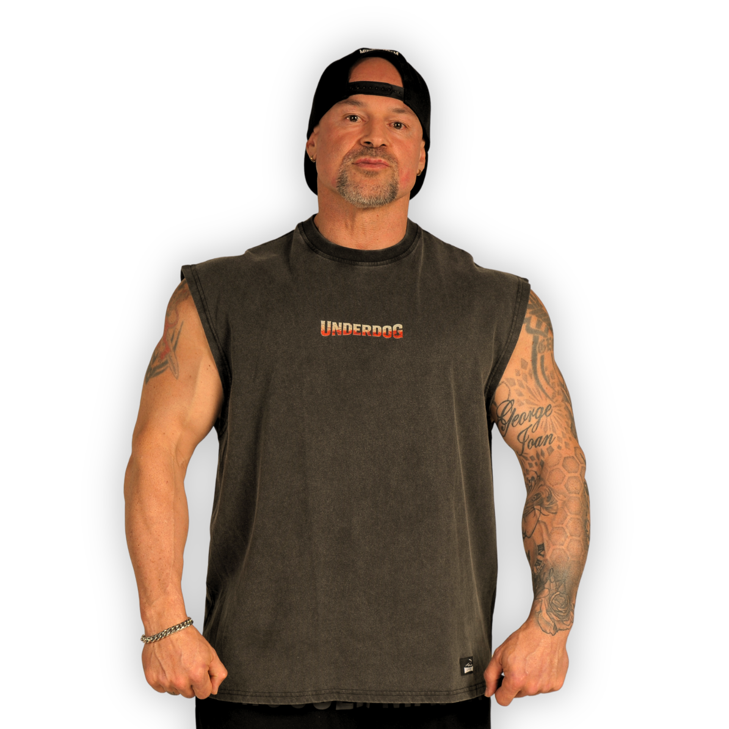 Underdog Acid Wash Cut-Off Tee