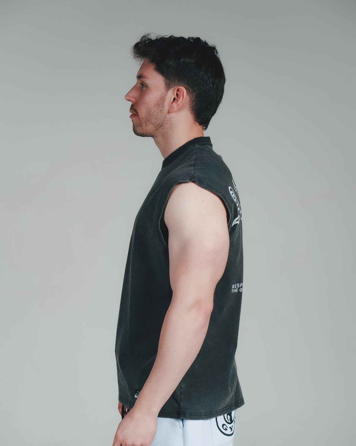 Athlete Acid Wash Sleeveless Tee