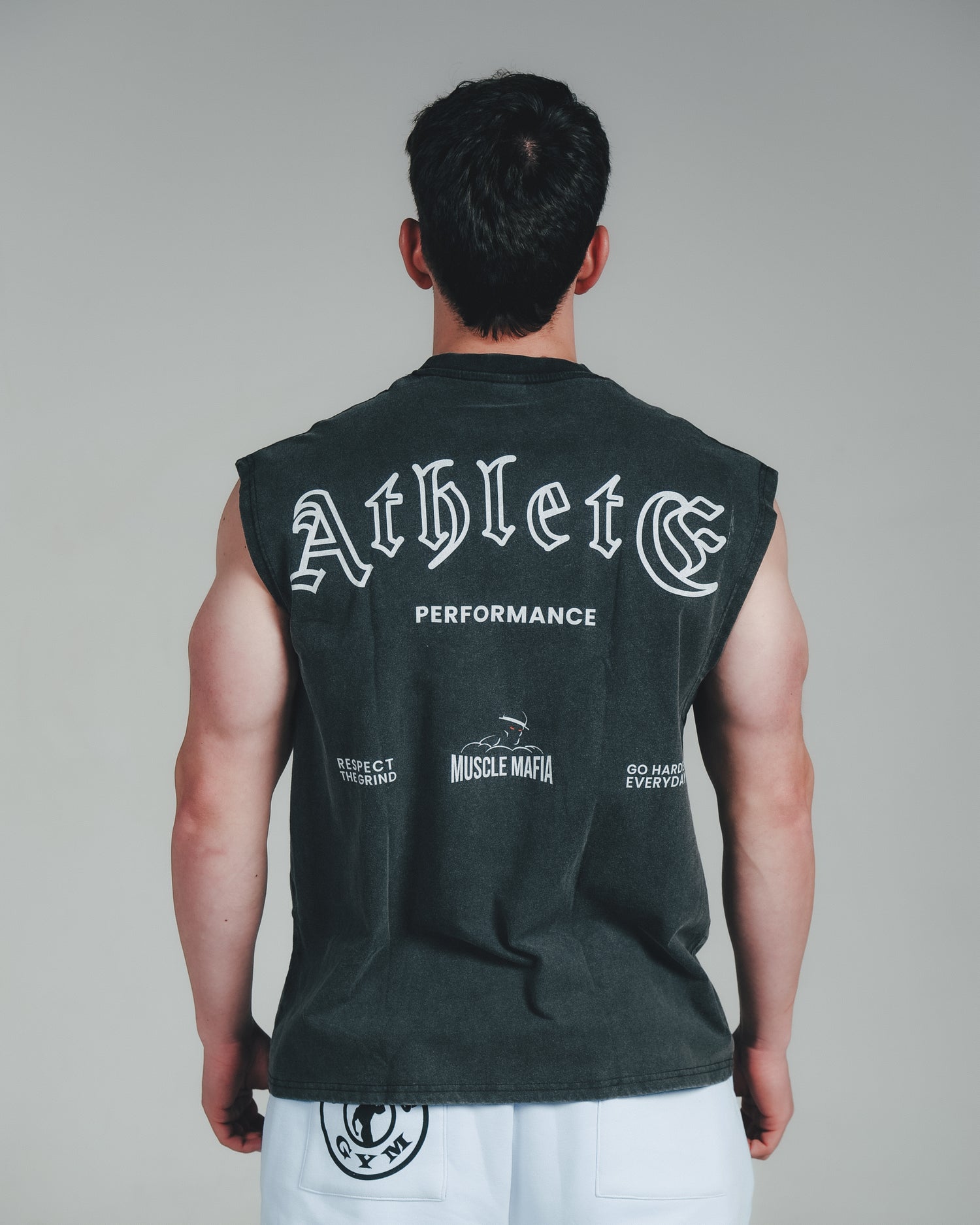 Athlete Acid Wash Sleeveless Tee