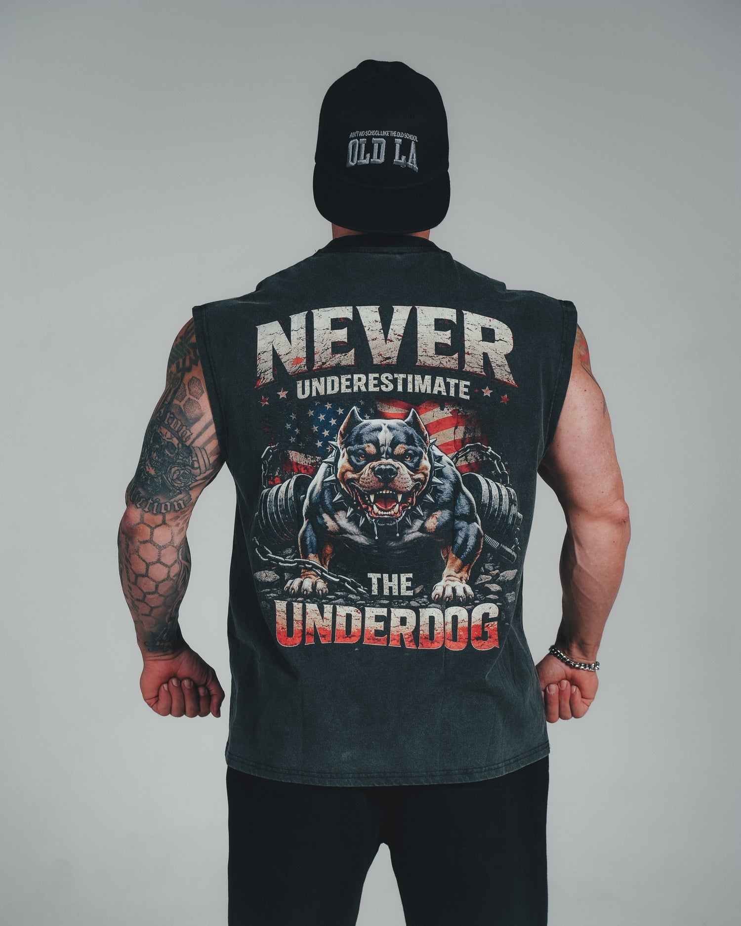 Underdog Acid Wash Sleeveless Tee