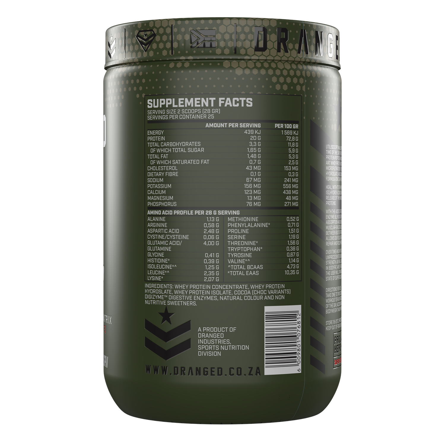 HEAL Post-Workout 100% Whey Protein Tri-Matrix 700g