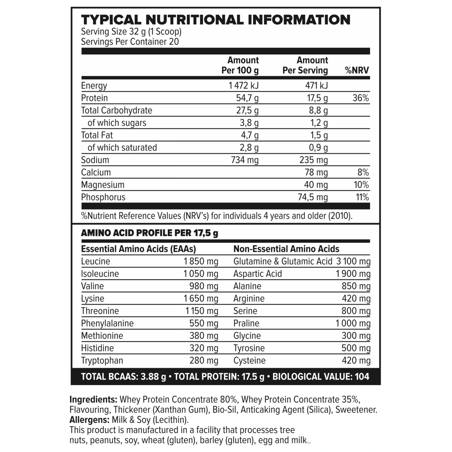 Amandla Labs Whey 640g
