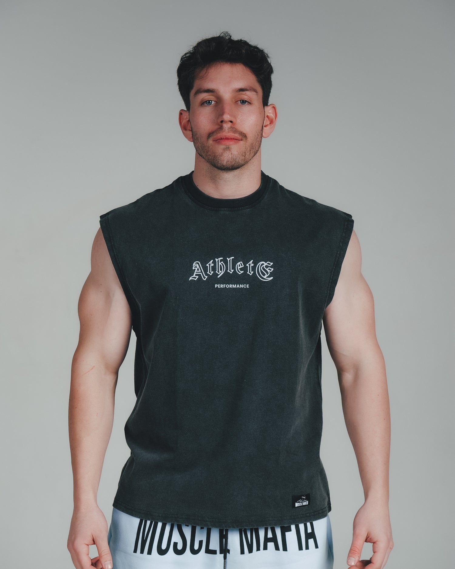 Athlete Acid Wash Sleeveless Tee