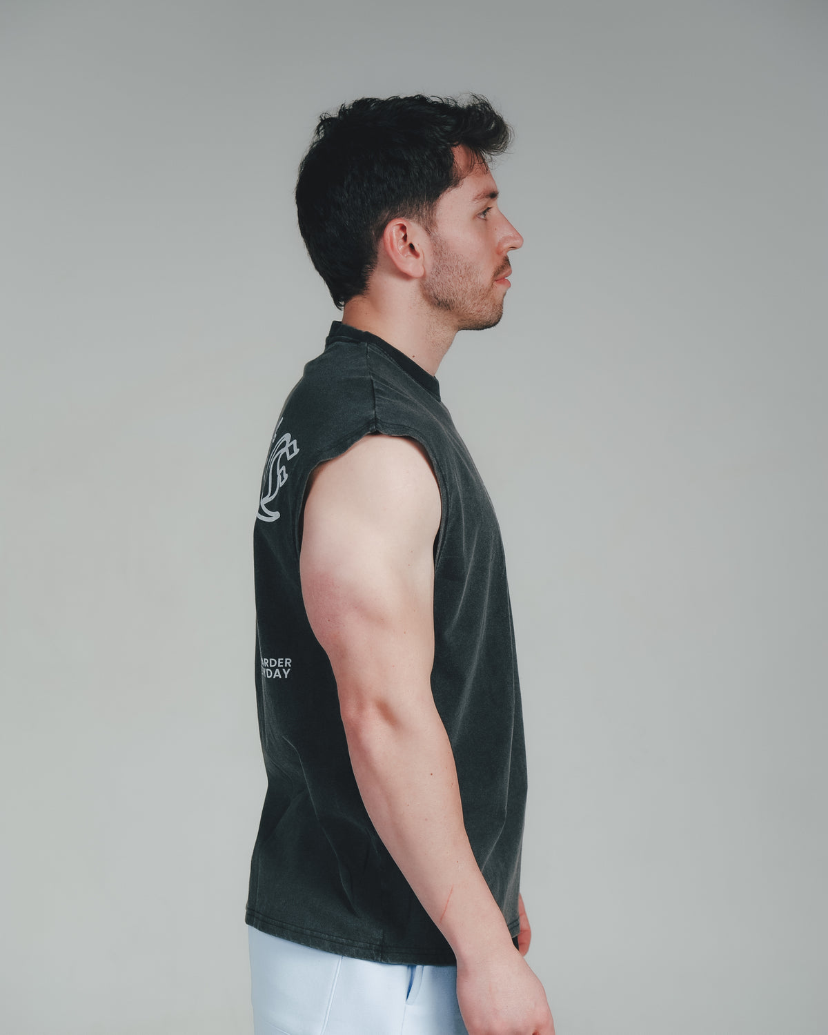 Athlete Acid Wash Sleeveless Tee