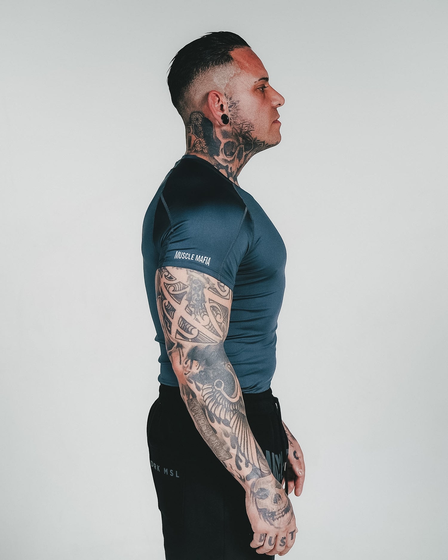 DRK MSL Compression Tee Steel Blue