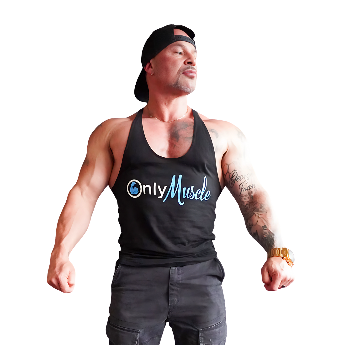 Black Only Muscle Stringer