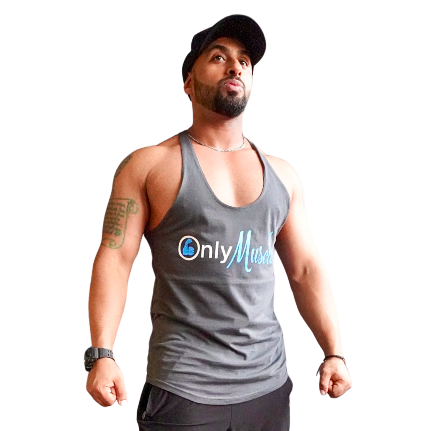 Grey Only Muscle Stringer