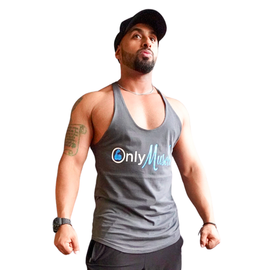 Grey Only Muscle Stringer