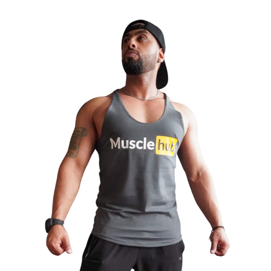 Grey Muscle Hub Stringer