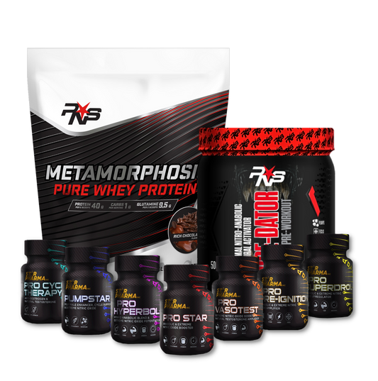 1 Metamorphosis + 1 Pre-Dator Pre-Workout + 1 Star Pharma Stealth Series