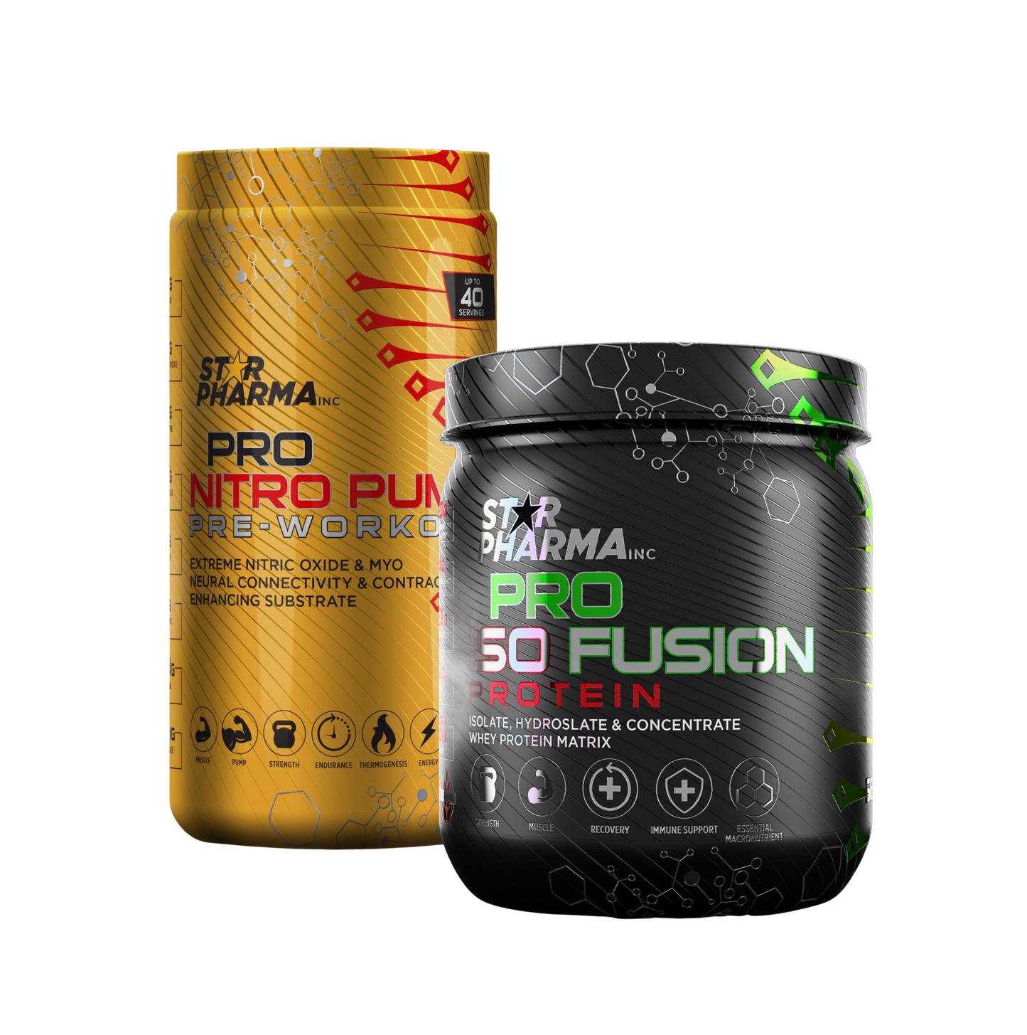 Pro Nitro Pump Pre-Workout + Pro Iso Fusion Protein