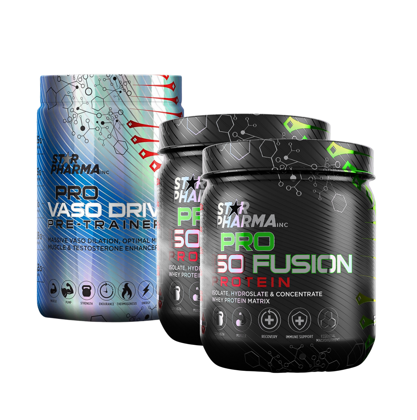 Pro Vaso Drive Pre-Trainer + 2 Pro Iso Fusion Protein