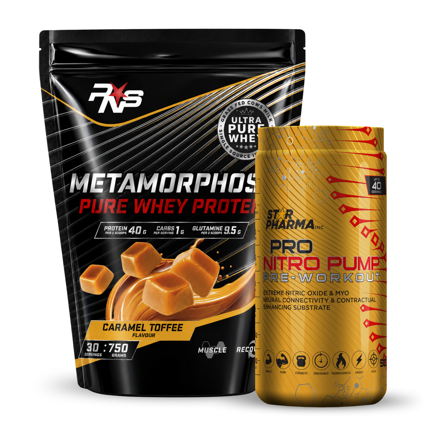 Metamorphosis Whey + Pro Nitro Pump Pre